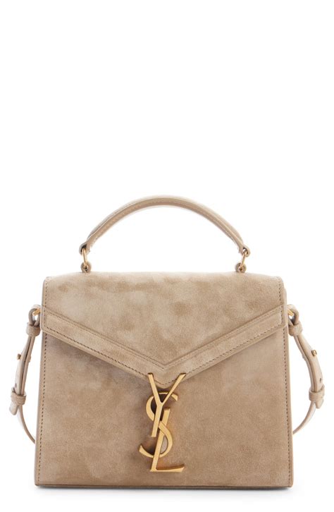 Mini Cassandra Leather Top Handle Bag 